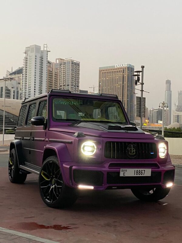 Rent Mercedes G63 Brabus (Black & Purple) 2023