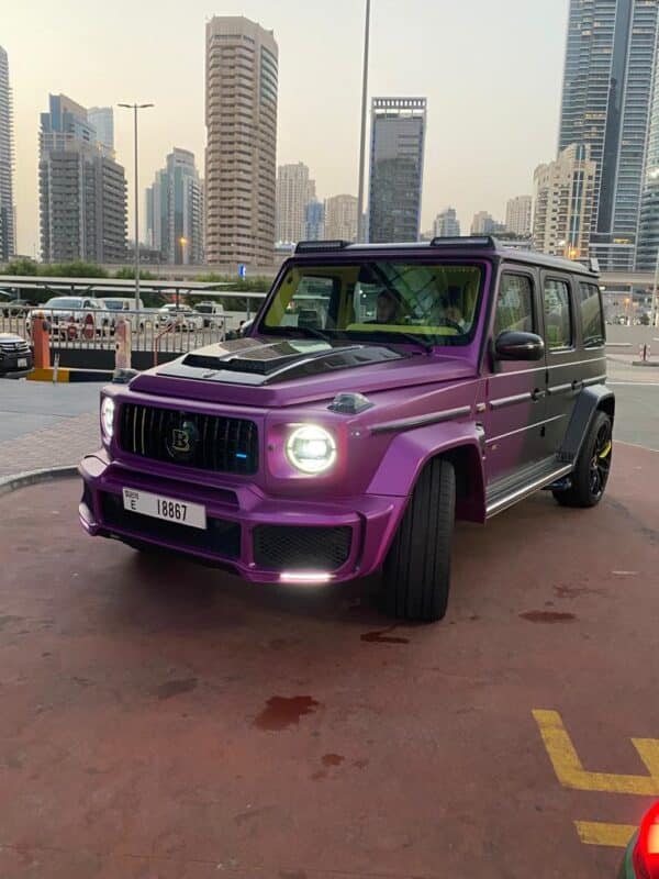 Rent Mercedes G63 Brabus (Black & Purple) 2023 - Image 4