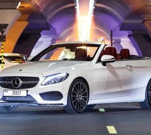 Mercedes C200 Convertible (White)