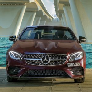 Mercedes E450 Convertible Red