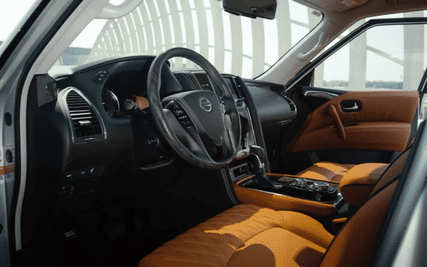 Rent Nissan Patrol (Beige), 2021 in Dubai - Image 4