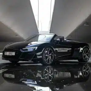 Rent Audi R8 V10 Spyder (Black), 2021 in Dubai
