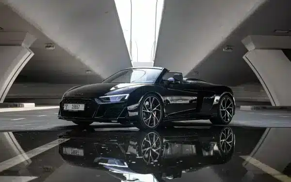 Rent Audi R8 V10 Spyder (Black), 2021 in Dubai