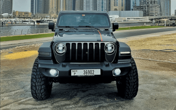 Rent Jeep Wrangler (Black), 2021 in Dubai