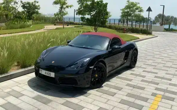 Rent Porsche Boxster 718 (Black), 2022 in Dubai