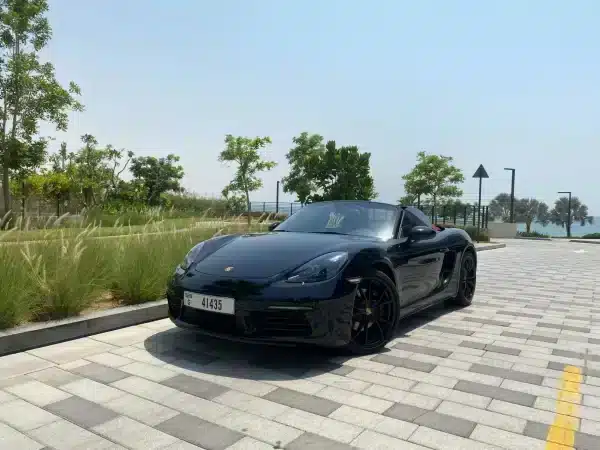 Rent Porsche Boxster 718 (Black), 2022 in Dubai - Image 2