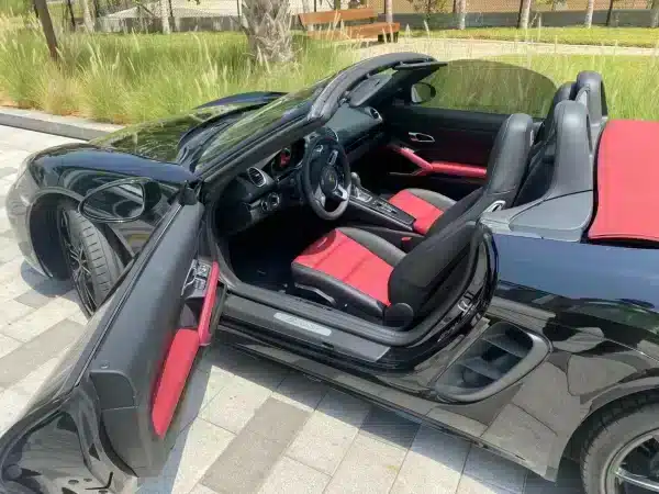 Rent Porsche Boxster 718 (Black), 2022 in Dubai - Image 3