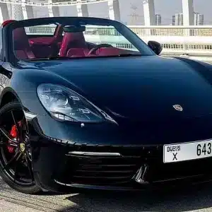 Rent Porsche Boxster (Black), 2020 in Dubai