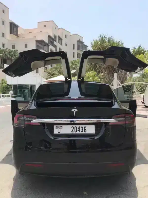 Rent Tesla Model X (Black), 2017 in Dubai - Image 2