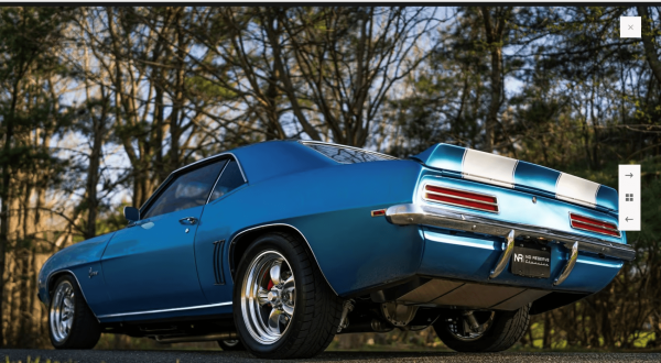 Rent Chevrolet Camaro (Blue), 1969 in Dubai - Image 6