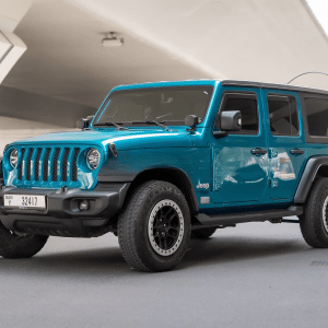 Rent Jeep Wrangler (Blue), 2020 in Dubai