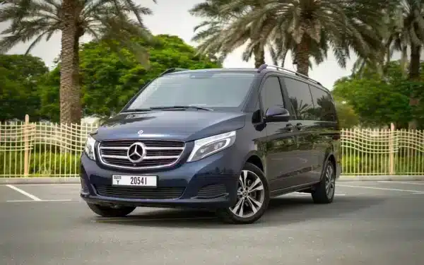 Rent Mercedes V250 (Blue), 2019 in Dubai - Image 2