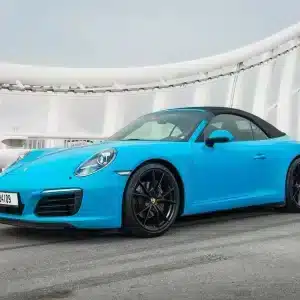 Rent Porsche 911 Carrera cabrio (Blue), 2018 in Dubai