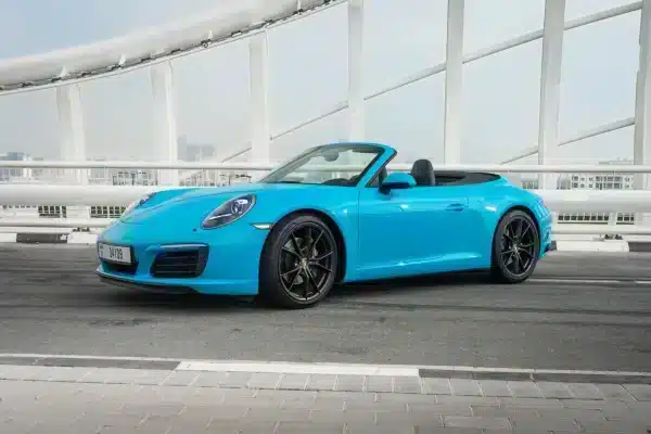 Rent Porsche 911 Carrera cabrio (Blue), 2018 in Dubai - Image 3