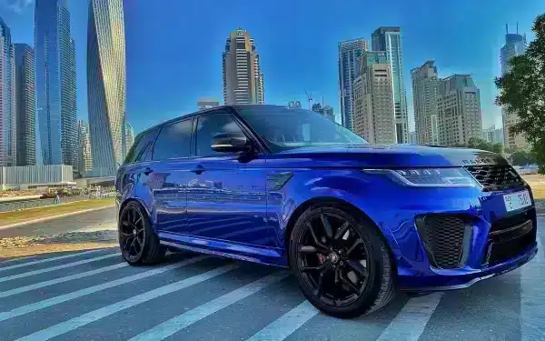 Rent Range Rover Sport SVR (Blue), 2020 in Dubai