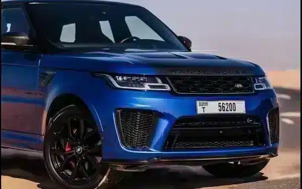 Rent Range Rover Sport SVR (Blue), 2021 in Dubai - Image 2