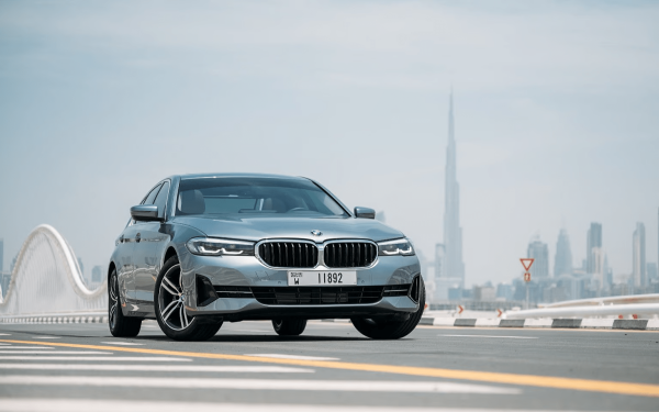 Rent BMW 520i (Dark Grey), 2021 in Dubai