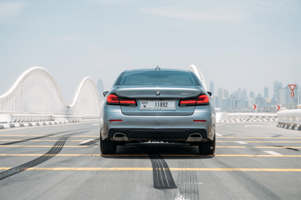 Rent BMW 520i (Dark Grey), 2021 in Dubai - Image 4