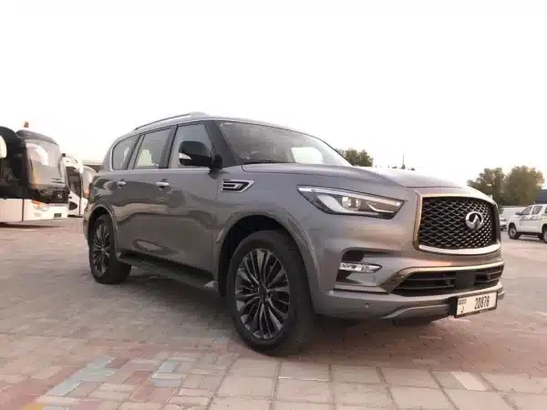 Rent Infiniti QX Series (Dark Grey), 2021 in Dubai - Image 4