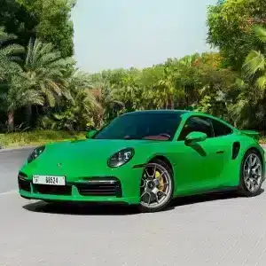 Rent Porsche 911 Carrera Turbo S (Green), 2023 in Dubai