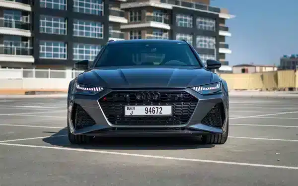 Rent Audi RS6 (Grey), 2022 in Dubai - Image 2