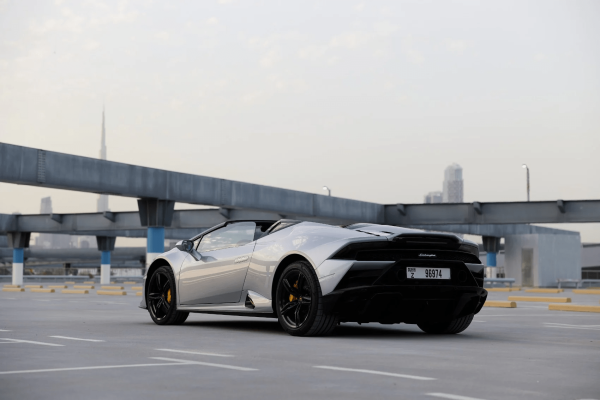 Rent Lamborghini Huracan Evo Spyder (Grey), 2023 in Dubai - Image 8