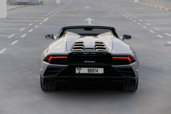 Rent Lamborghini Huracan Evo Spyder (Grey), 2023 in Dubai - Image 7