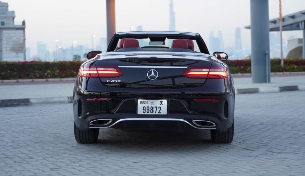Mercedes E450 Convertible Black - Image 3