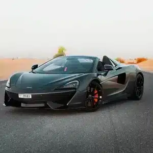 Rent McLaren 570S Spyder (Black), 2018 in Dubai
