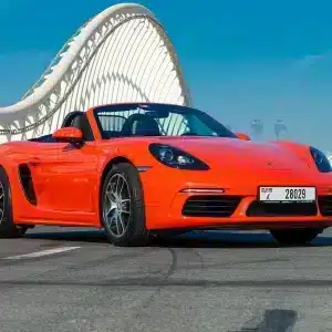 Rent Porsche Boxster 718 (Orange), 2020 in Dubai