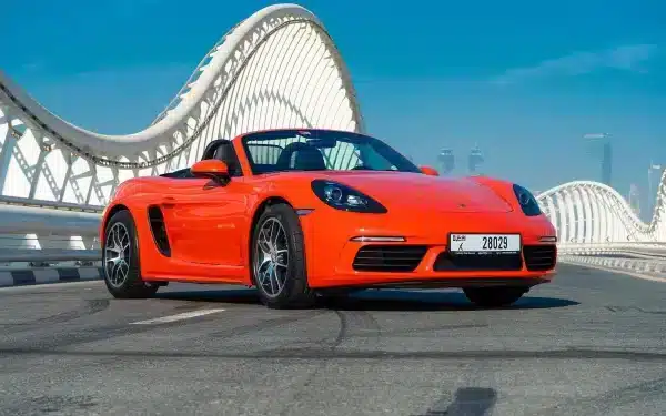 Rent Porsche Boxster 718 (Orange), 2020 in Dubai