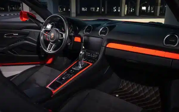 Rent Porsche Boxster 718 (Orange), 2020 in Dubai - Image 4