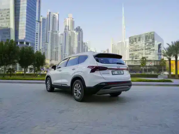 Rent Hyundai Santa Fe (Pearl White), 2023 in Dubai - Image 2