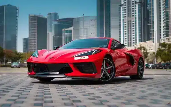 Rent Chevrolet Corvette C8 Spyder (Red), 2022 in Dubai