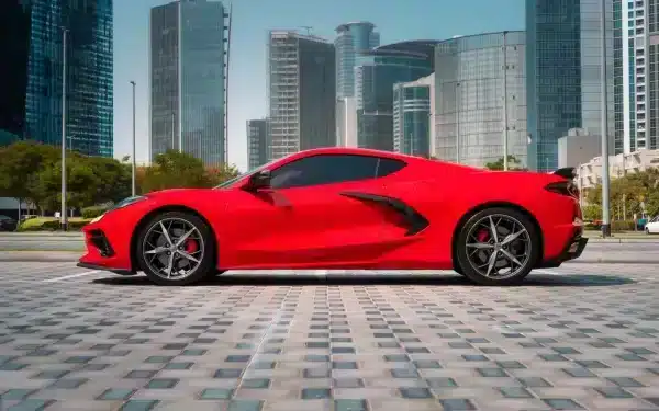 Rent Chevrolet Corvette C8 Spyder (Red), 2022 in Dubai - Image 2