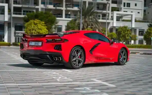 Rent Chevrolet Corvette C8 Spyder (Red), 2022 in Dubai - Image 4