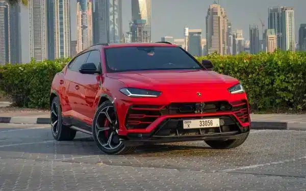Rent Lamborghini Urus (Red), 2020 in Dubai