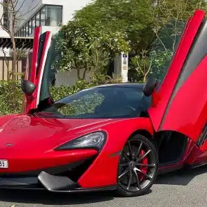 Rent McLaren 570S Spyder (Red), 2019 in Dubai