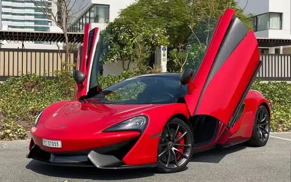 Rent McLaren 570S Spyder (Red), 2019 in Dubai