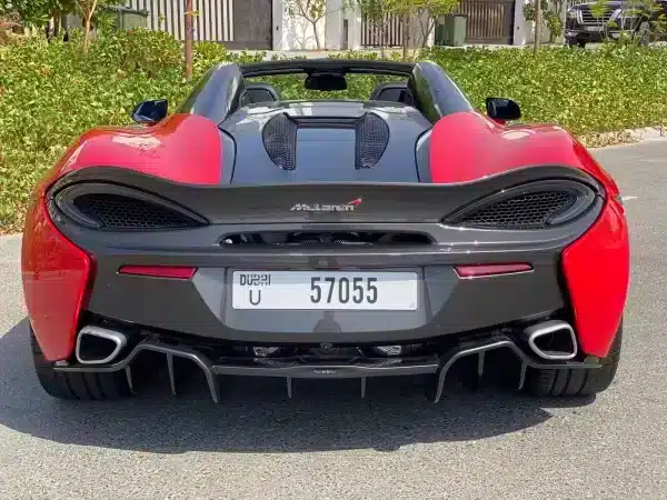 Rent McLaren 570S Spyder (Red), 2019 in Dubai - Image 6