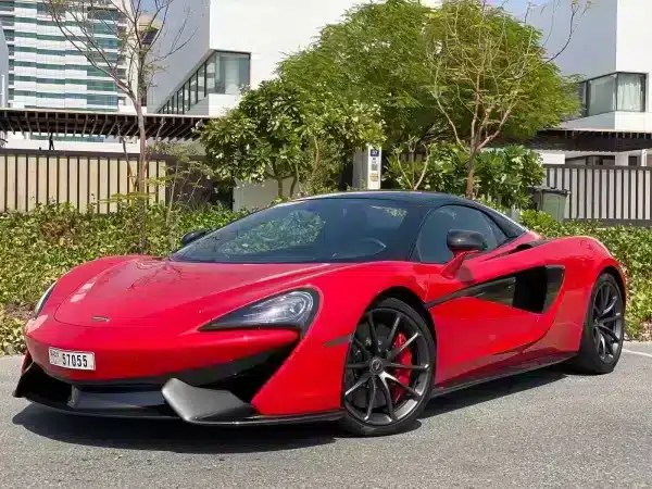 Rent McLaren 570S Spyder (Red), 2019 in Dubai - Image 3
