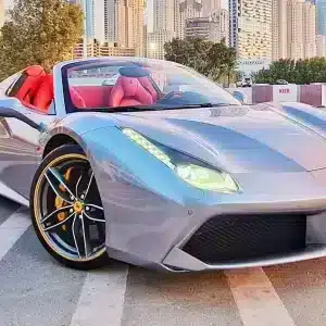 Rent Ferrari 488 (Silver Grey), 2018 in Dubai