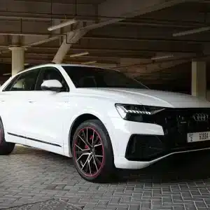 Rent Audi Q8 55TFSI quattro (White), 2022 in Dubai
