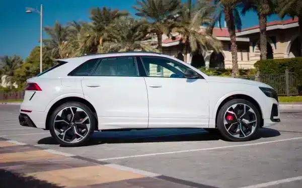 Rent Audi RSQ8 (White), 2021 in Dubai - Image 3