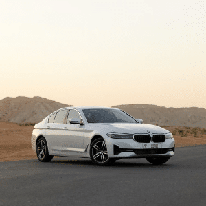 Rent BMW 520i (White), 2023 in Dubai