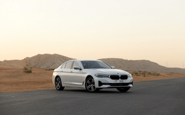 Rent BMW 520i (White), 2023 in Dubai