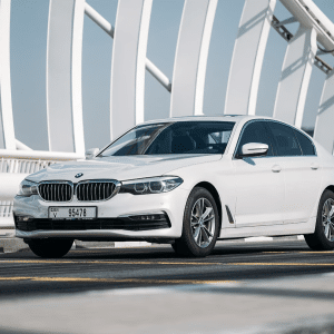 Rent BMW 520i (White), 2020 in Dubai