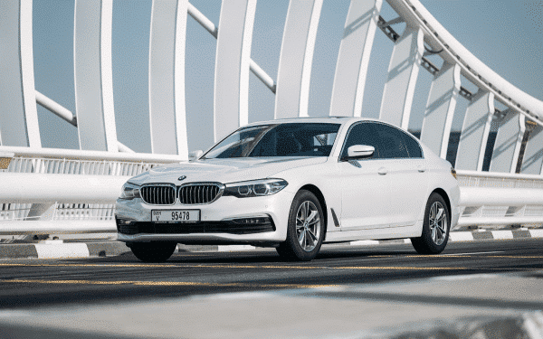 Rent BMW 520i (White), 2020 in Dubai