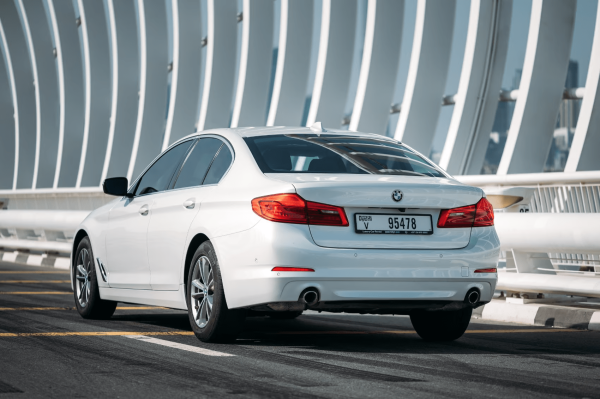 Rent BMW 520i (White), 2020 in Dubai - Image 7