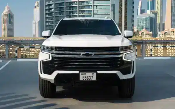 Rent Chevrolet Tahoe (White), 2021 in Dubai - Image 2